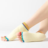 HJ Non-Slip Open Toe Dispensing Yoga Socks