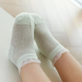 Plain Mesh Children Socks