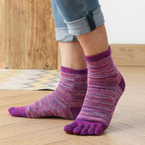 Men's Blurred Line Toe Socks