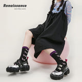 Renaissance Fashionable Socks--Star and Moon Butterfly