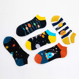 New Creative Colorful Astronaut Series Boat Socks Leisure Sockssocks Head with Double Thickening