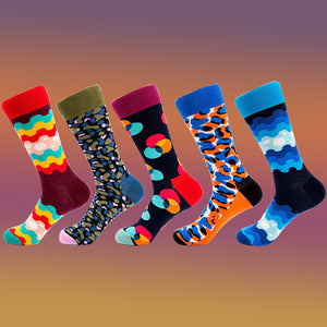 JSSK Colorful Striped Spot Socks