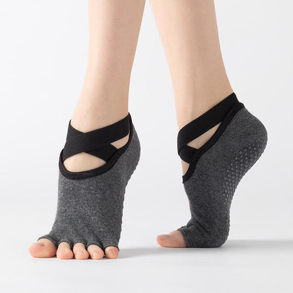 HJ Non-Slip Open Toe Bandage Yoga Socks – JSSK SOCKS