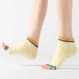 HJ Non-Slip Open Toe Dispensing Yoga Socks