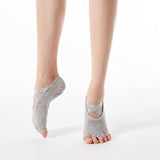 HJ Non-Slip Open Toe Cross tie Dispensing Yoga Socks