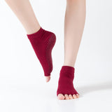 HJ Non-Slip Open Toe Dance Dispensing Yoga Socks