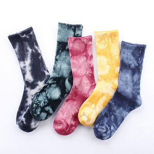 JSD Tie-Dye Cushioning Athletic Unisex Socks
