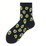 Fruit and Cat Girl Socks