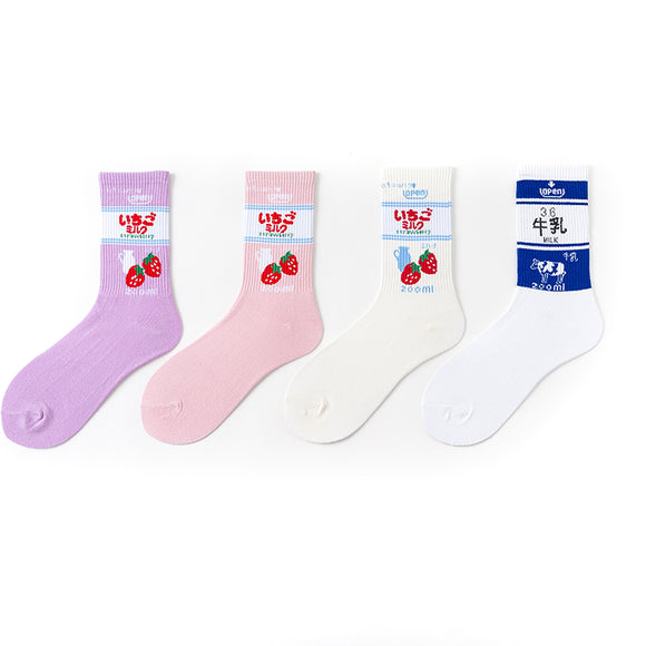 Japanese Cute Style Milk Girl Socks