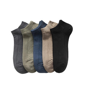 Men's Solid Color Pattern Low Socks