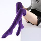 Solid color Over the knee Yoga Socks