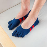 Men's Invisible Stripe Toe Socks