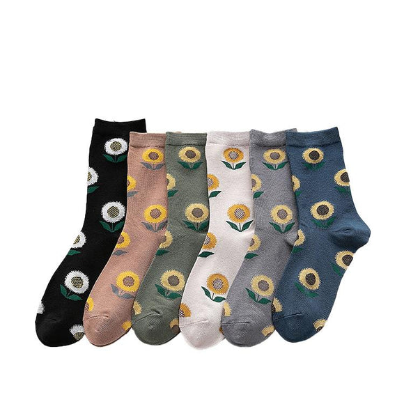 Swaying Sunflower Socks