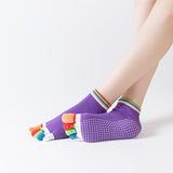 Color Full Toe Yoga Socks