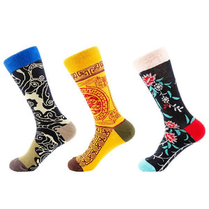 Mysterious Oriental Pattern Socks